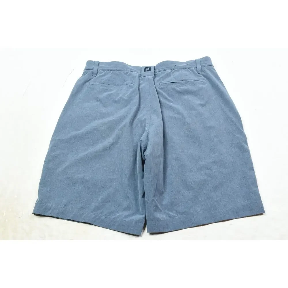 FootJoy Golf Shorts Mens 32 Steel Blue Lightweight Stretch 9